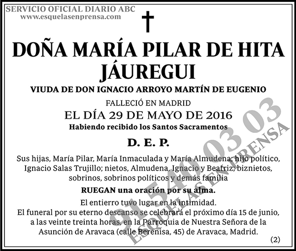 María Pilar de Hita Jáuregui